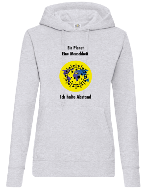 Frauen Coronavirus Schutz Pullover/Sweatshirt Grau