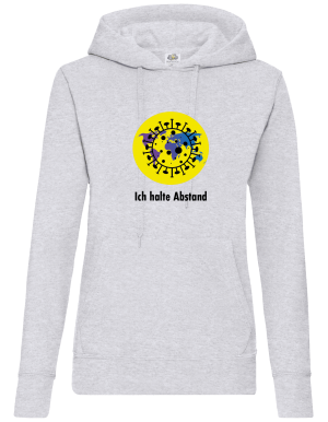 Frauen Coronavirus Pullover / Sweatshirt Grau