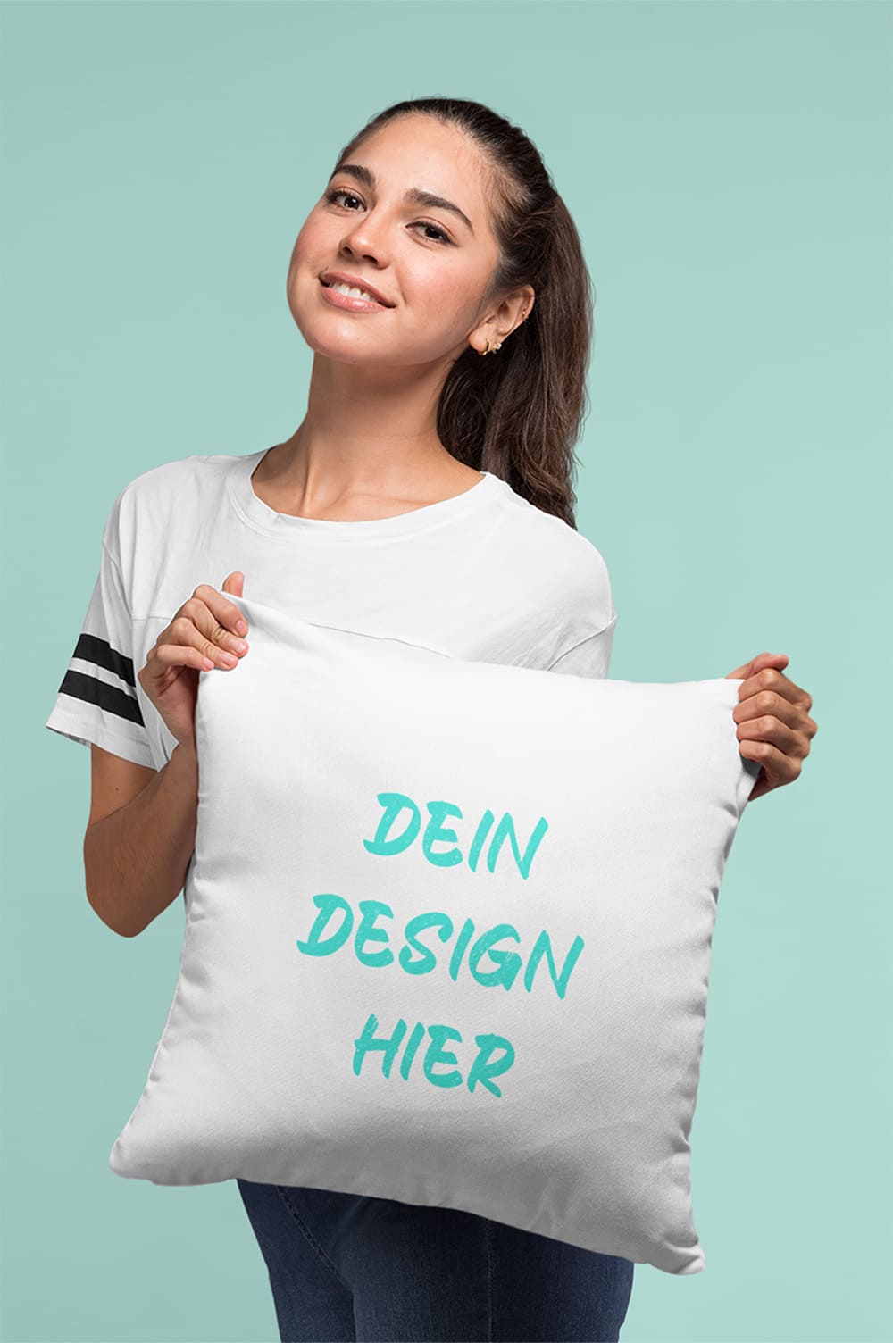 Fotokissen mit Druck und Füllung