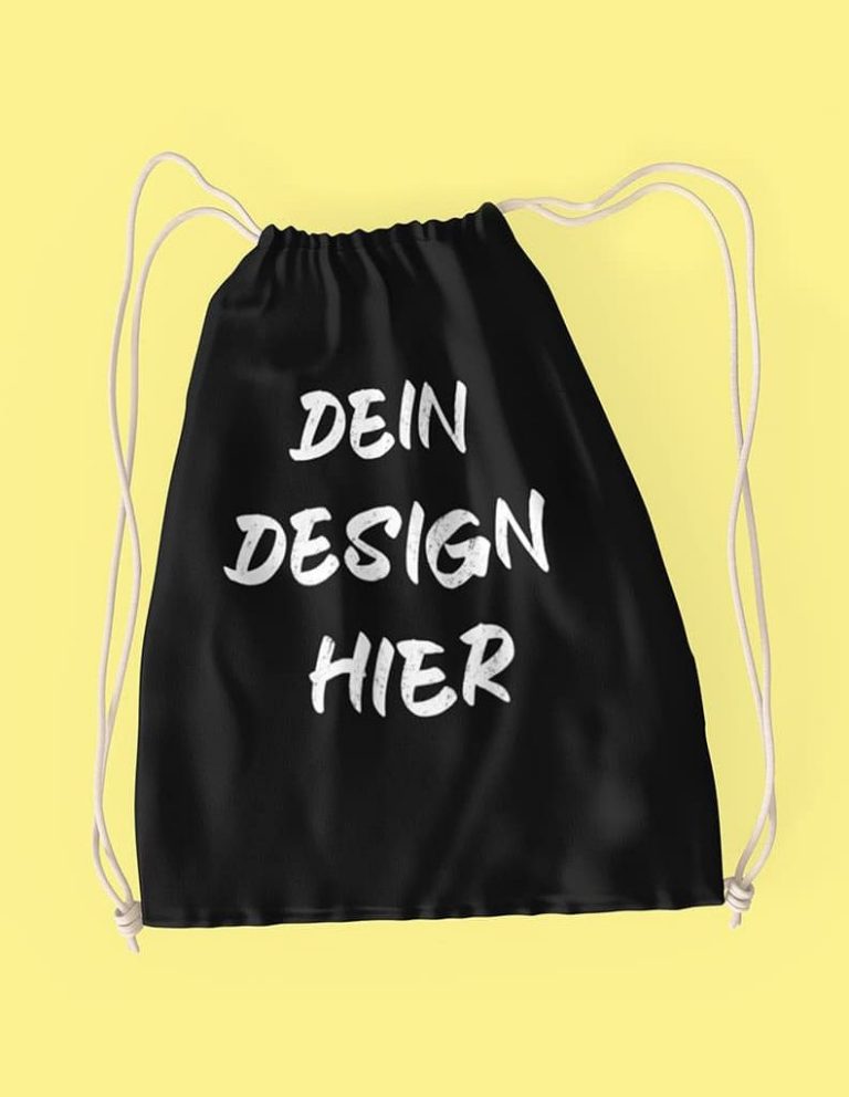 Dellukee Turnbeutel Bedruckt | 40,9 X 34 Cm | Mit Kordelzug Für Schule & Sport
